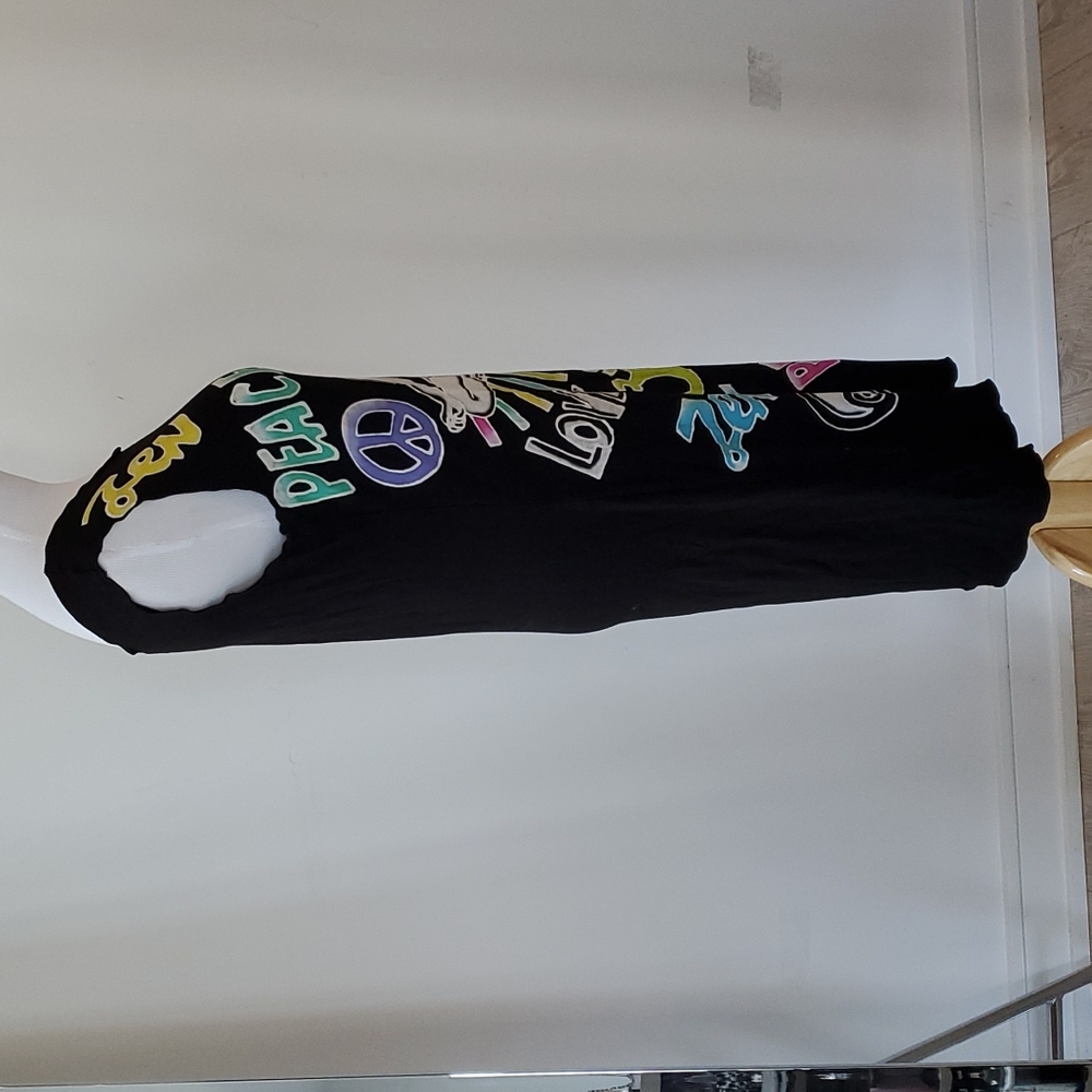 Rock N Karma Peace Love and Karma Black Dress - Size M - Picture 3 of 8